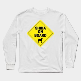 Shiba Inu On Board feat. Lilly the Shiba Inu Long Sleeve T-Shirt